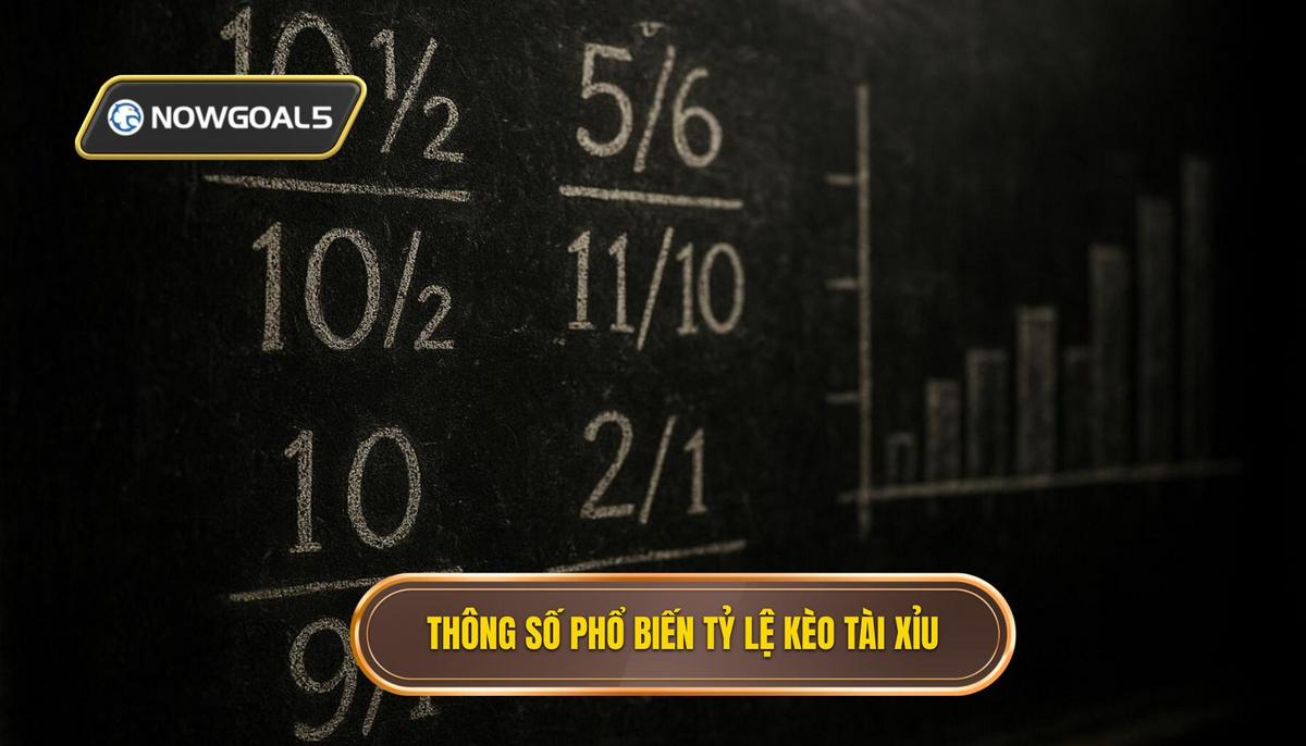 Các thông số phổ biến trong bảng tỷ lệ kèo tài xỉu