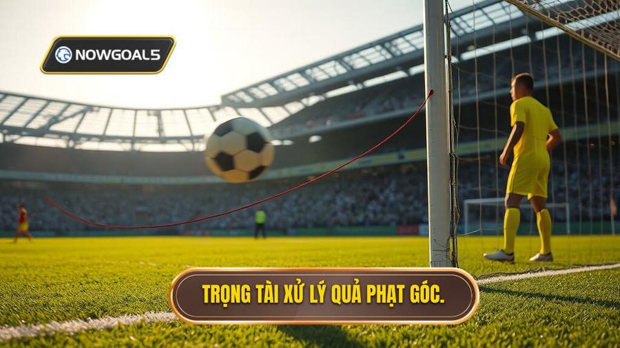 2. Trọng tài xử lý quả phạt góc.