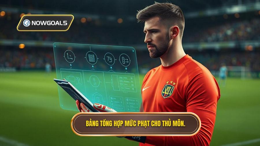3. Bảng tổng hợp mức phạt cho thủ môn.